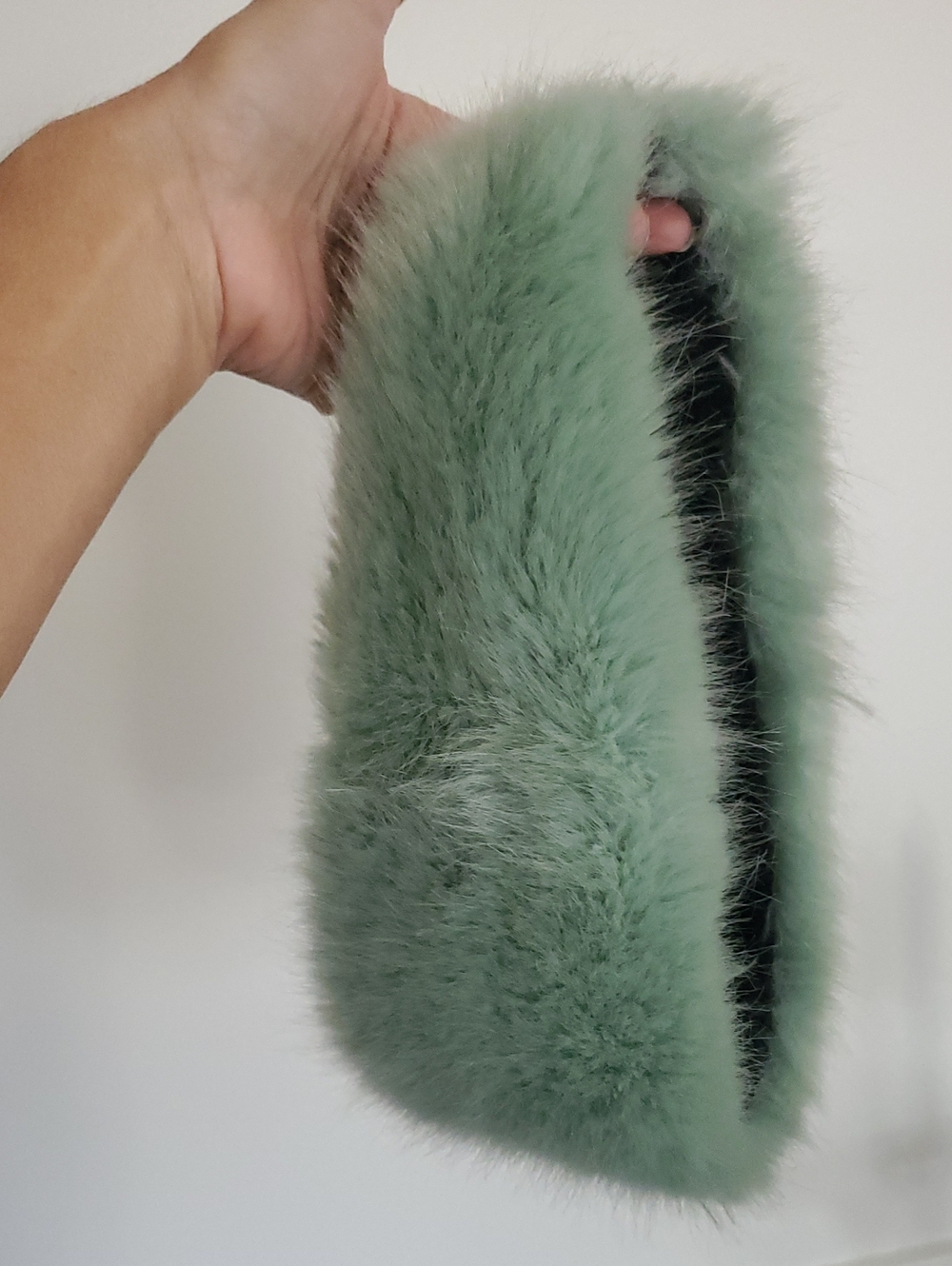 Barts Calla Fur Deluxe Faux Fur Headband Neck Warmer Mint Green - Picture 8 of 15